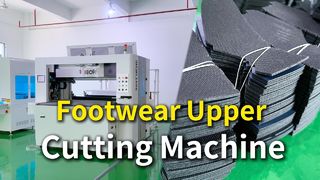 IB1606 Footwear Upper Cutting Machine | Double Cutting Head | High Productivity CNC Cutter