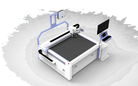 Good price Die Less CNC Leather Cutter 50Hz Fabric Cutting Machine Automatic With Projector online